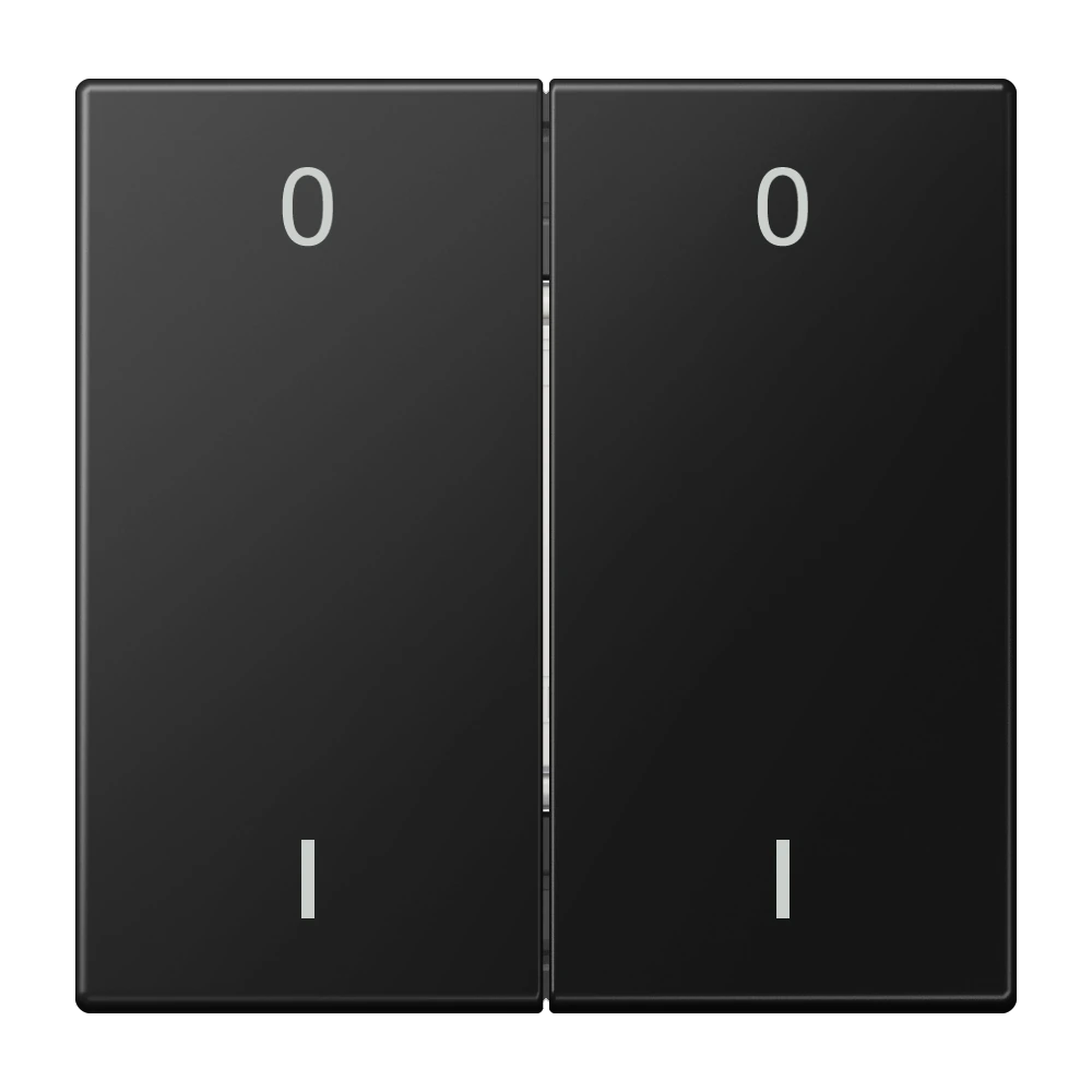 Радиопередатчик EnOcean, 4 канала, с символами 0 I — JUNG eNet Smart Home, Чёрный матовый, арт. ENOLS995-01SWM