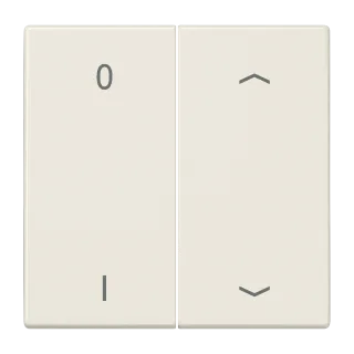 EnOcean radio transmitter, 4-channel, with symbols 0 I and ▲▼