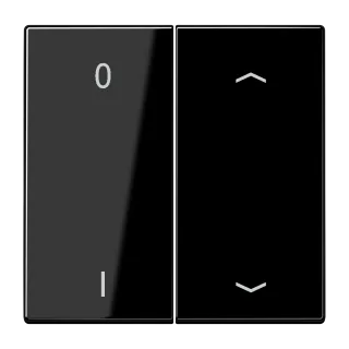 EnOcean radio transmitter, 4-channel, with symbols 0 I and ▲▼