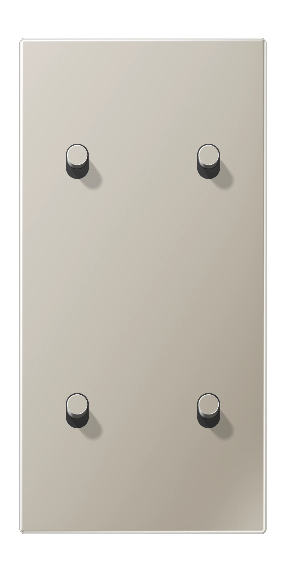 Centre plate with toggle lever "cylinder" — JUNG LS 1912, Cylinder — Cyl Stainless, art. ES12-25R1