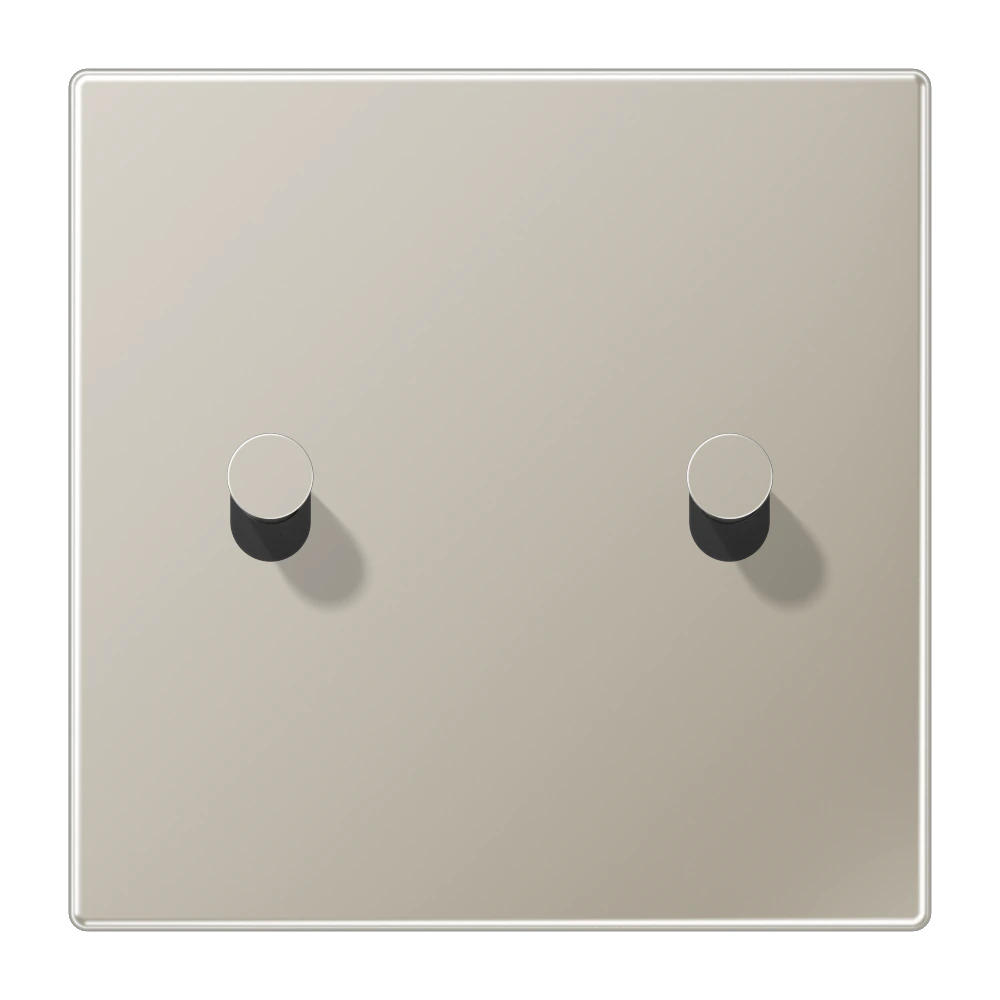 Centre plate with toggle lever "cone" — JUNG LS 1912, Cone — Stainless, art. ES12-5K1