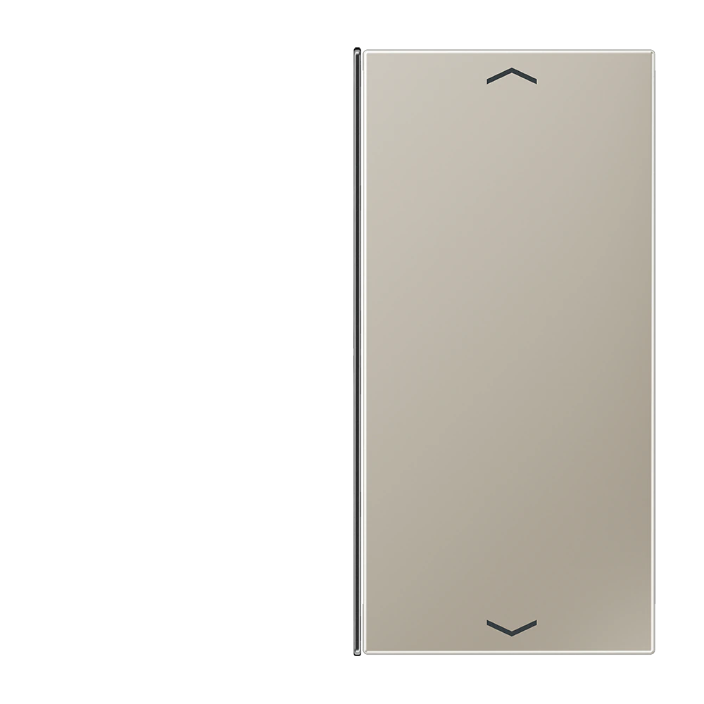 Cover 2-gang with symbols — JUNG LS 990, stainless steel, art. ES2402TSAP