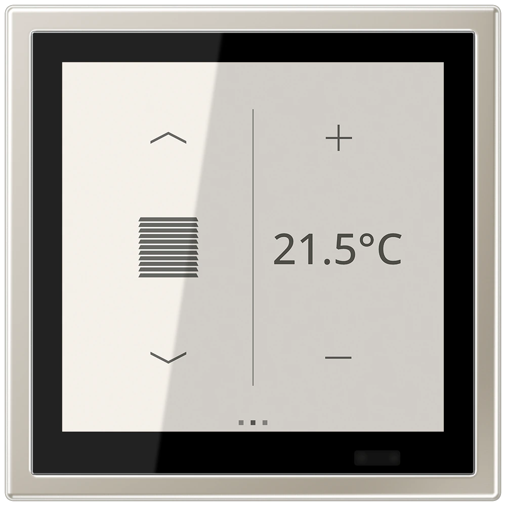 KNX room controller LS TOUCH — JUNG LS 990, stainless steel, art. ES459D1S86