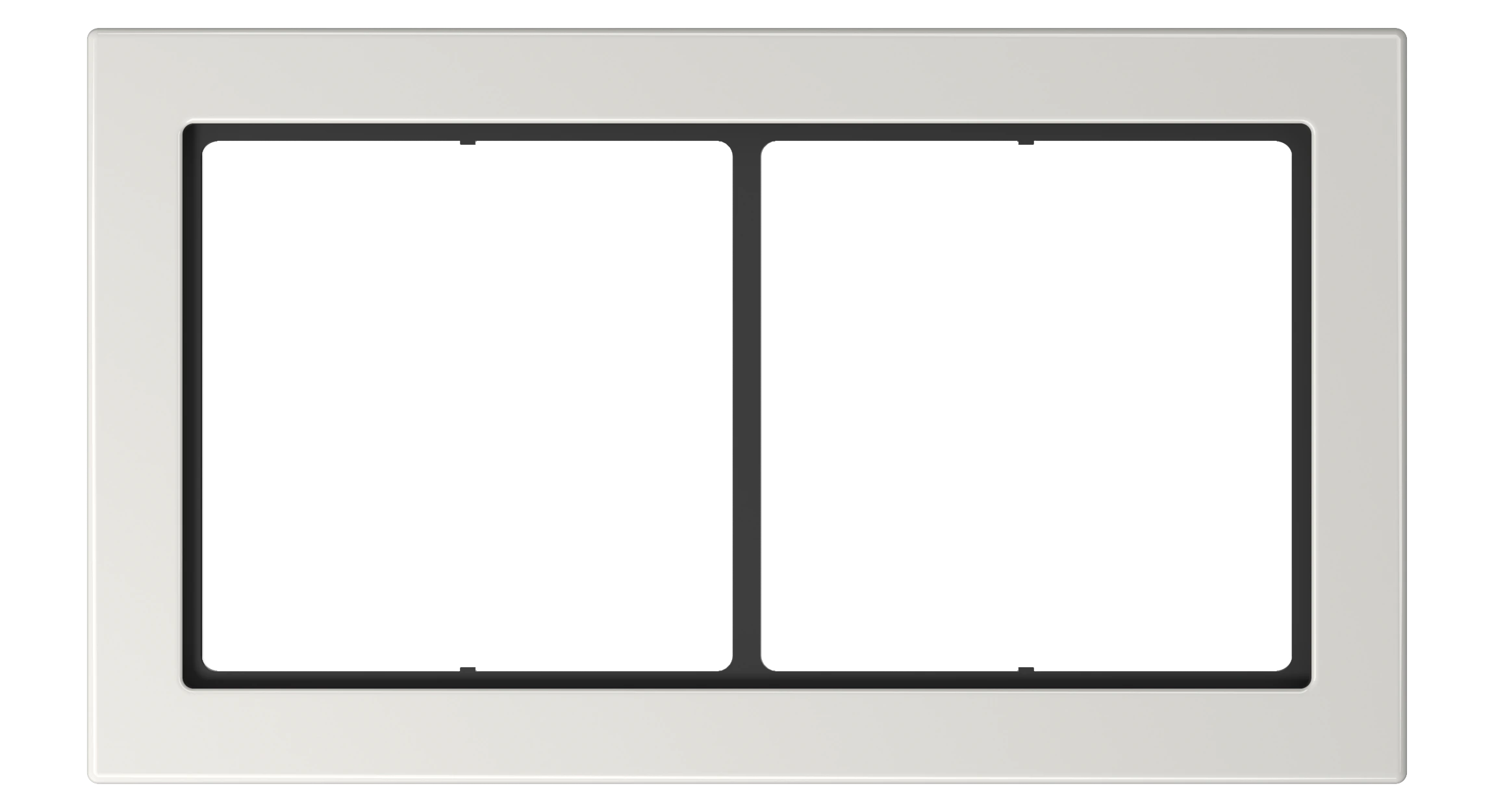 Frame for horizontal and vertical installation — JUNG Other, Light Grey, art. FD982LG
