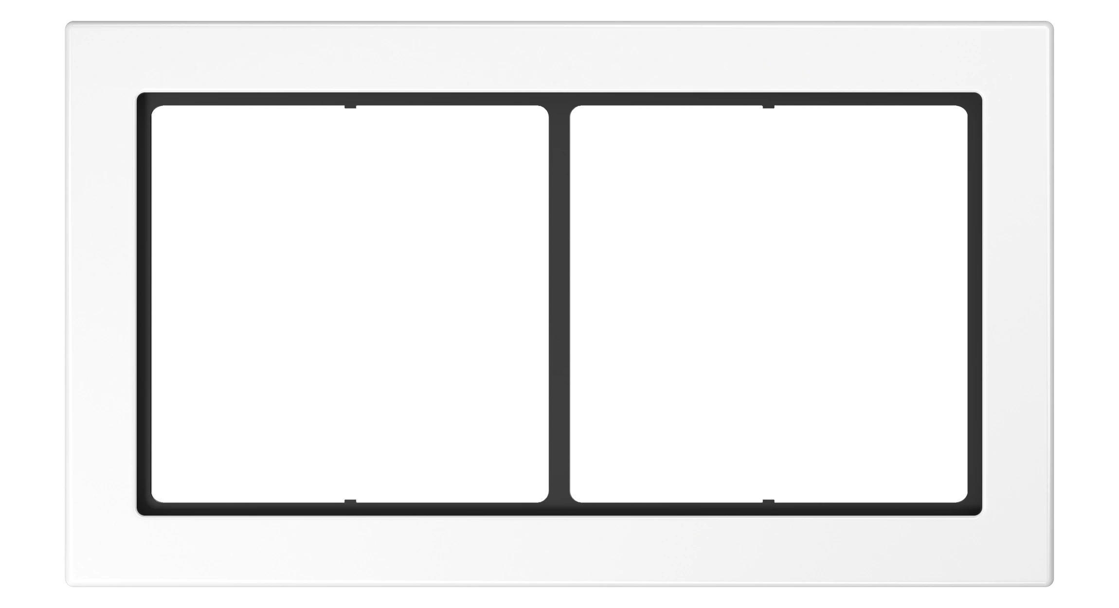 Frame for horizontal and vertical installation — JUNG Other, Alpine White, art. FD982WW