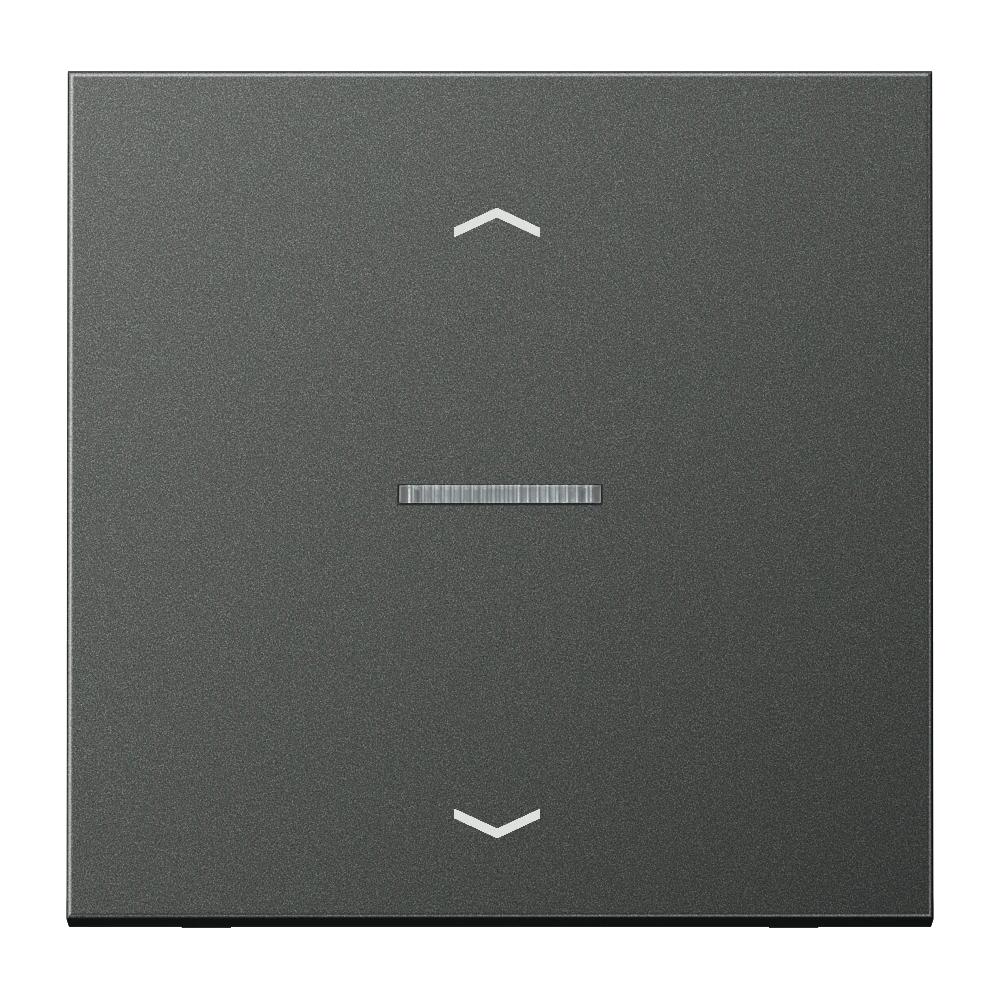 eNet push-button standard 1-gang with arrow symbols — JUNG F Series, Anthracite, art. FMAL1700PAN