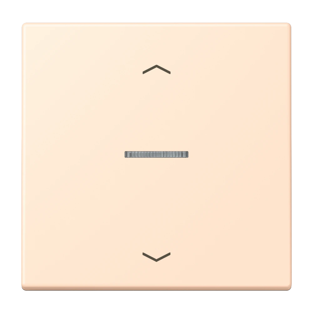 eNet push-button standard 1-gang with arrow symbols — JUNG F Series, Ivory, art. FMLC1700P238