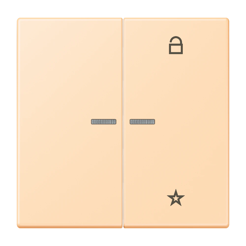 eNet push-button universal 1-gang — JUNG F Series, Ivory, art. FMLC1701223