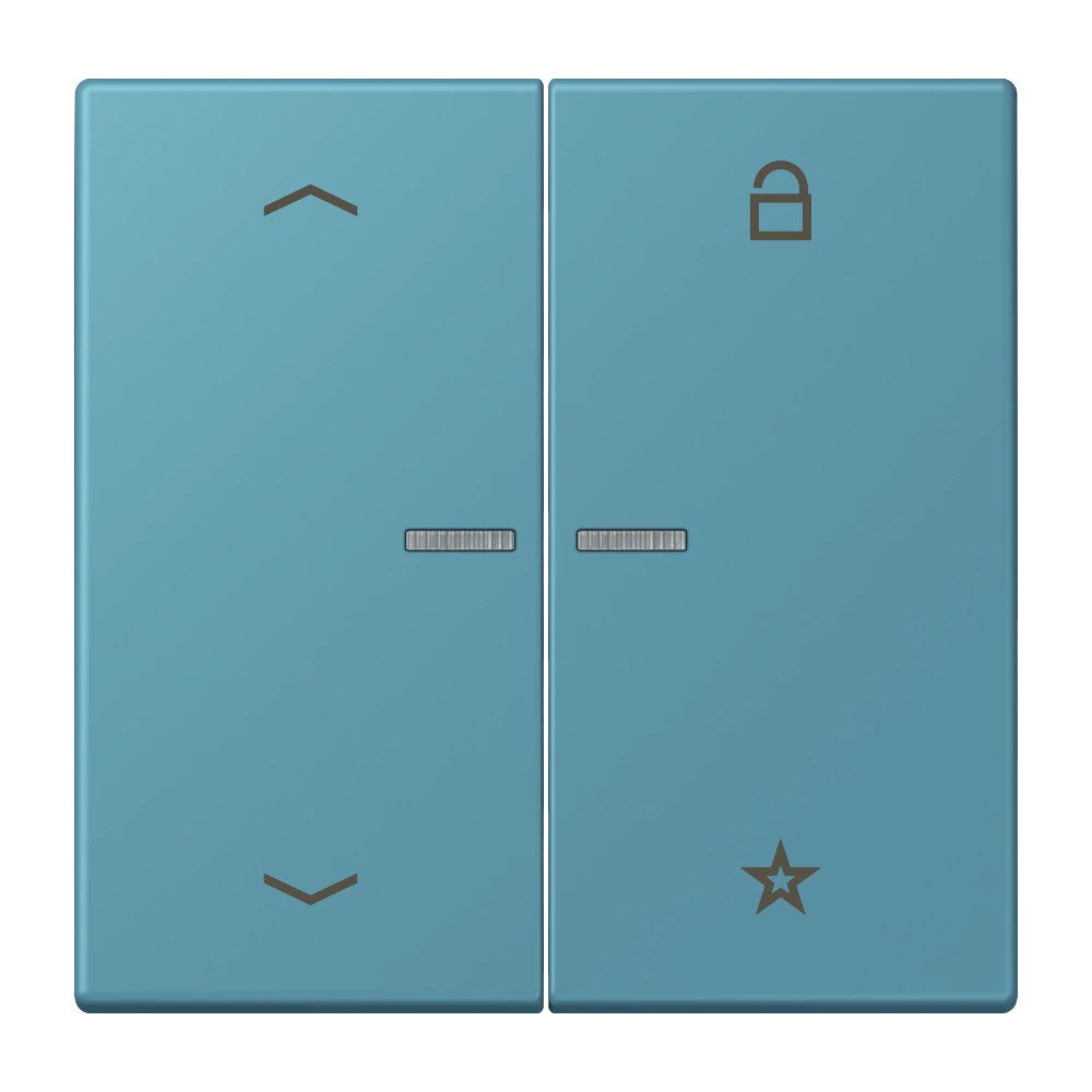 eNet push-button universal 1-gang with arrow symbols — JUNG F Series, Ivory, art. FMLC1701P212
