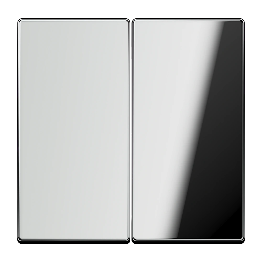 Rocker for KNX push-button 2-gang — JUNG LS 990, chrome, art. GCR102