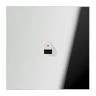 Centre plate with toggle lever "cube", with lens