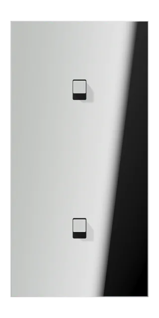 Centre plate with toggle lever "cube"