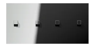 Centre plate with toggle lever "cube"