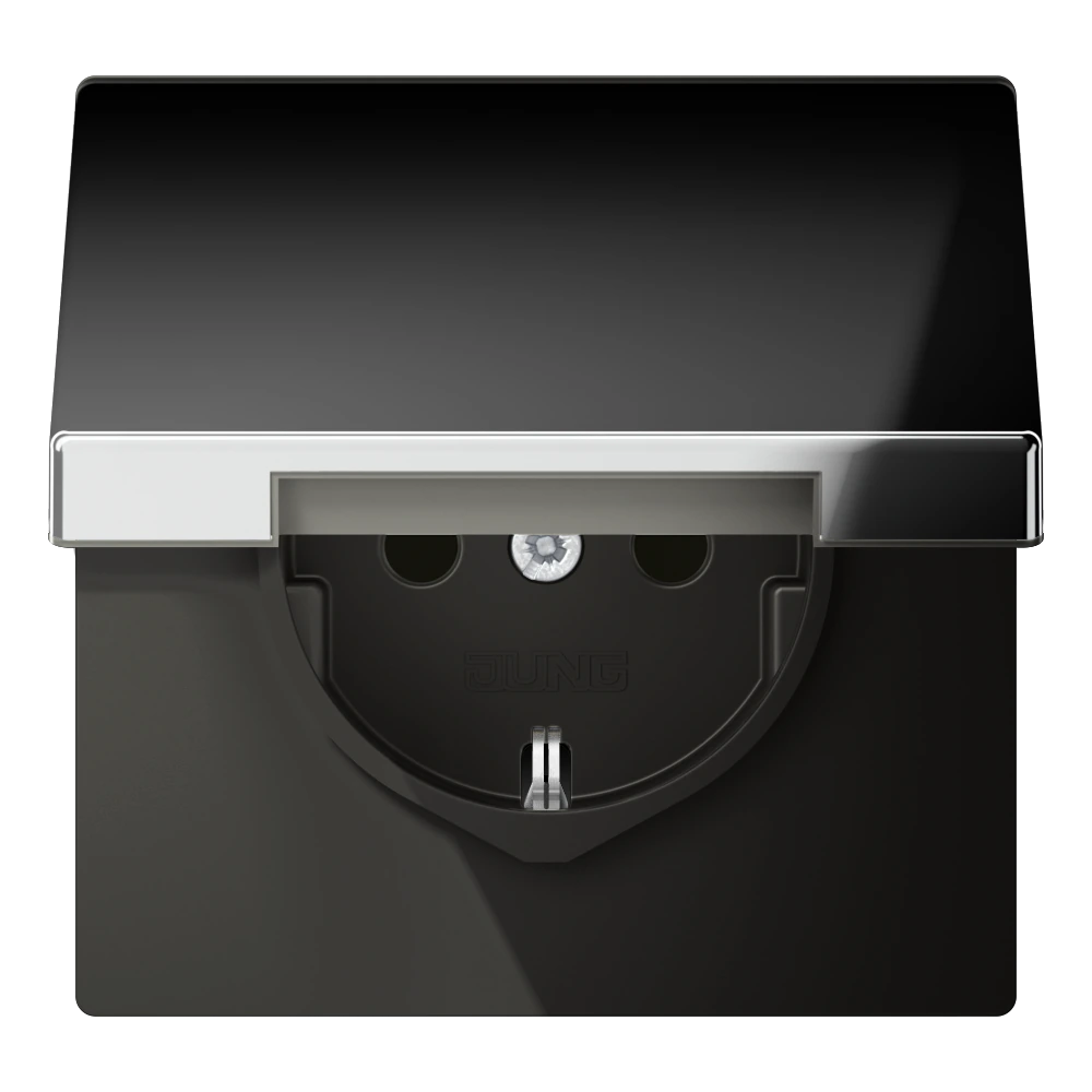 SCHUKO®-розетка 16 A / 250 B ~ — JUNG LS 990, Хром, арт. GCR1520KIKL