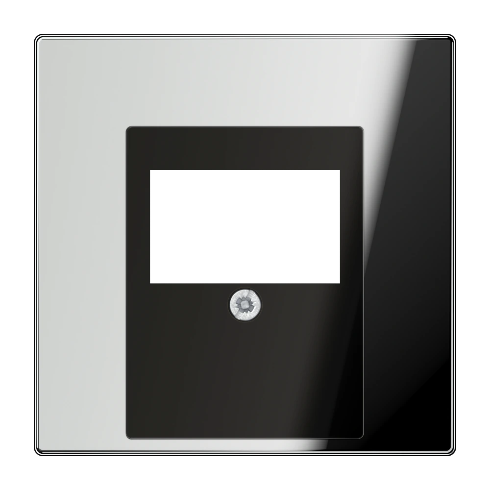 Centre plate for loudspeaker socket — JUNG LS 990, chrome, art. GCR2969T