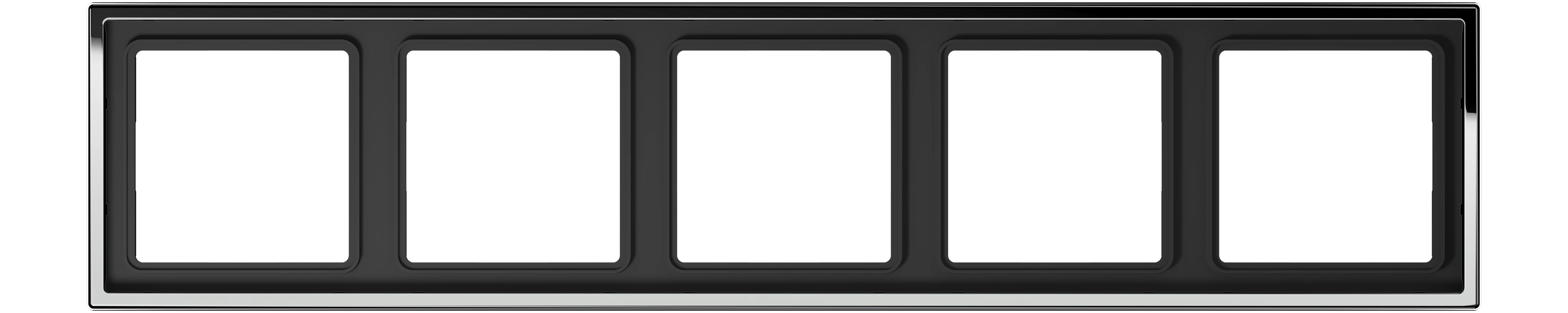 Frame for horizontal and vertical installation — JUNG LS 990, chrome, art. GCR2985