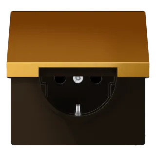 SCHUKO®-розетка с откидной крышкой