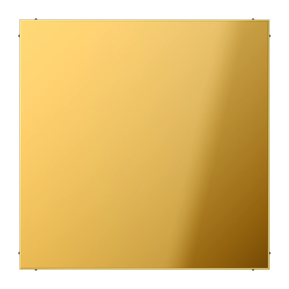 Blank centre plate (snap-on fixing) — JUNG LS 990, gold coloured, art. GO2994B