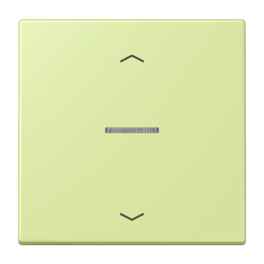Rocker with lens and arrow symbols for KNX push-button 1-gang — JUNG LS 990 Le Corbusier, le corbusier 222, art. LC101KO5P222