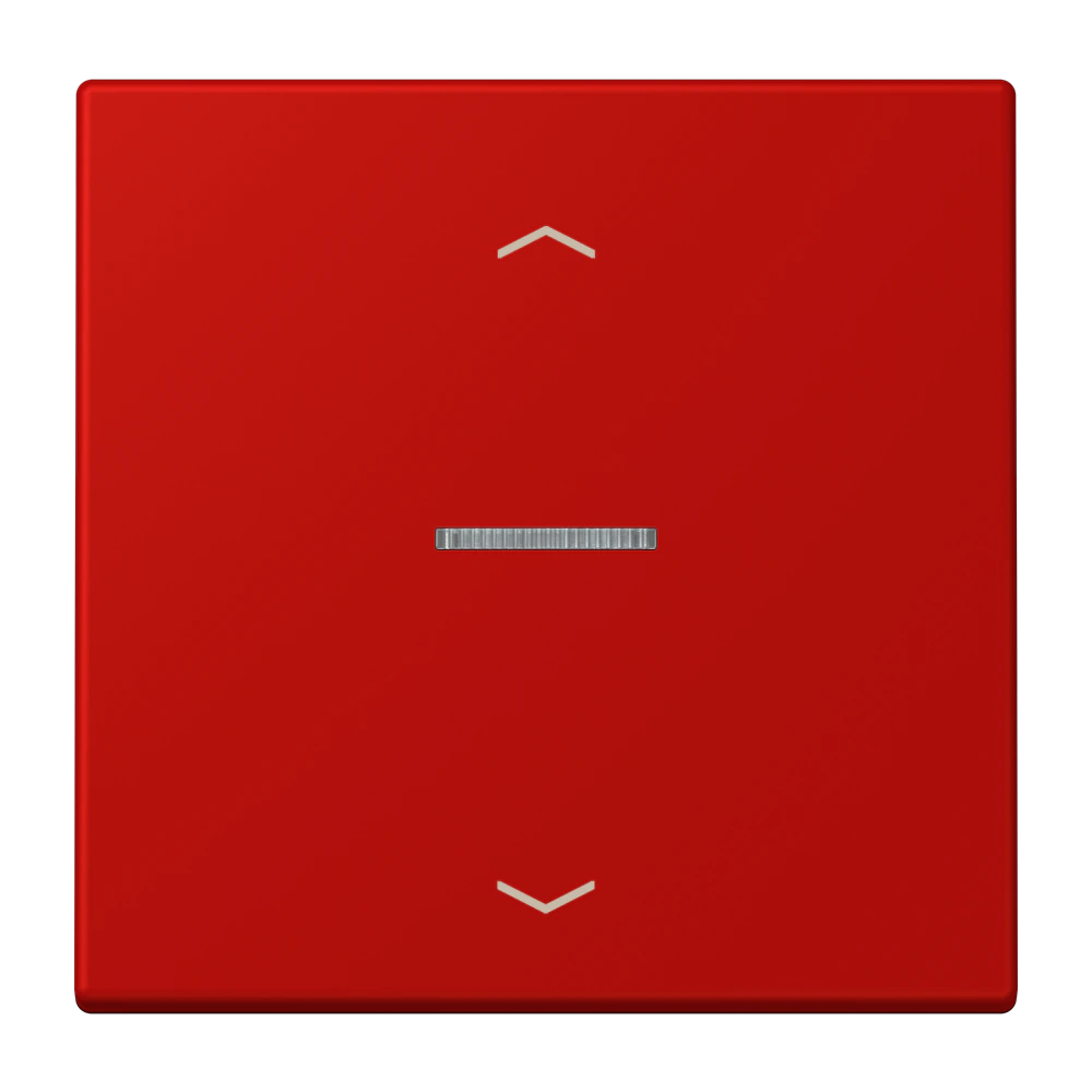 Rocker with lens and arrow symbols for KNX push-button 1-gang — JUNG LS 990 Le Corbusier, le corbusier 227, art. LC101KO5P227