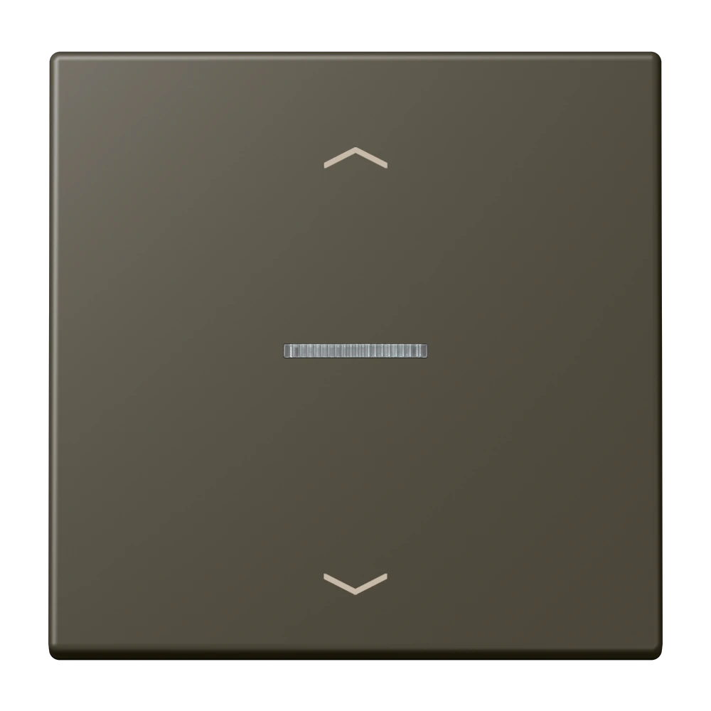 Rocker with lens and arrow symbols for KNX push-button 1-gang — JUNG LS 990 Le Corbusier, le corbusier 241, art. LC101KO5P241
