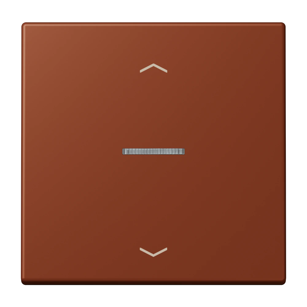 Rocker with lens and arrow symbols for KNX push-button 1-gang — JUNG LS 990 Le Corbusier, le corbusier 247, art. LC101KO5P247