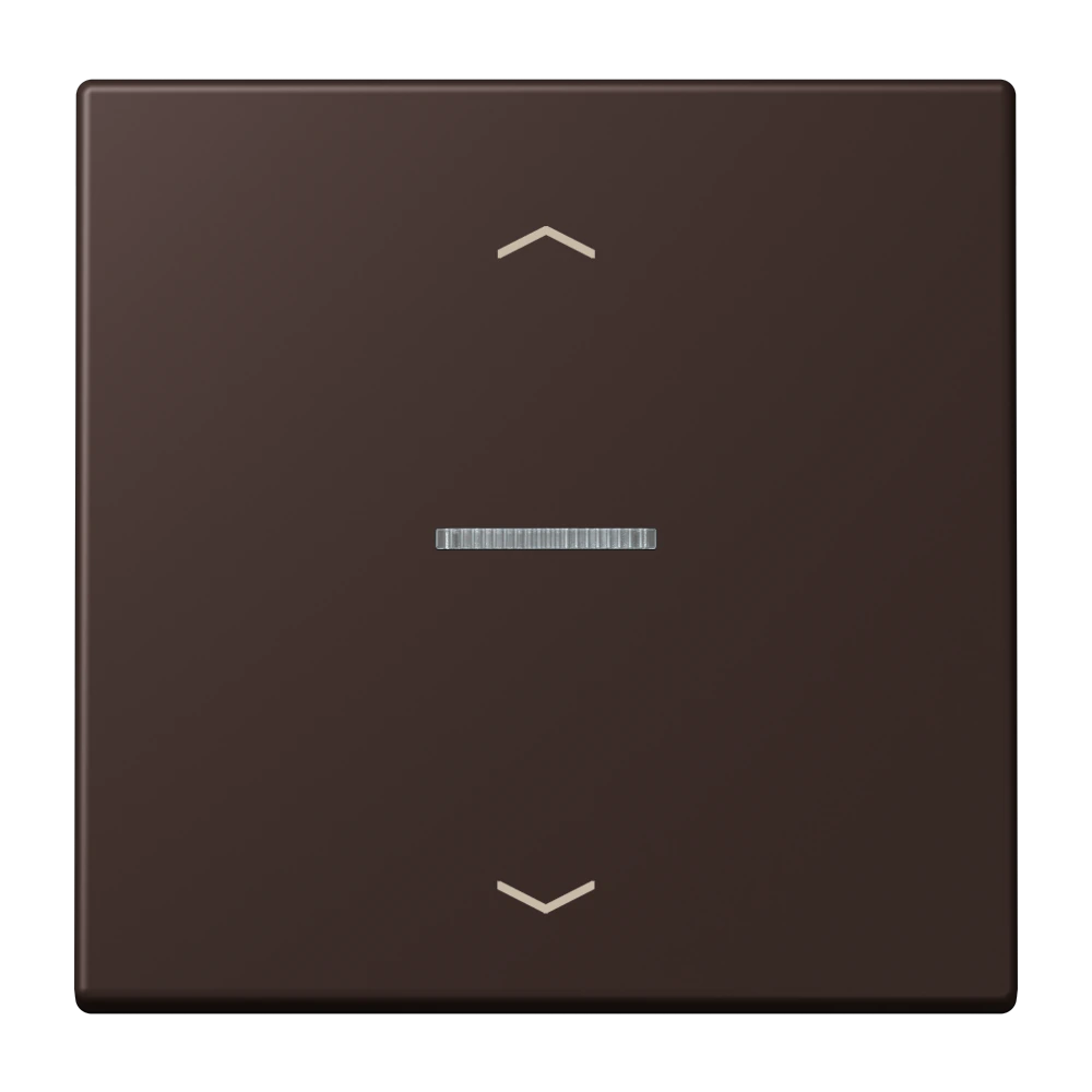 Rocker with lens and arrow symbols for KNX push-button 1-gang — JUNG LS 990 Le Corbusier, le corbusier 252, art. LC101KO5P252
