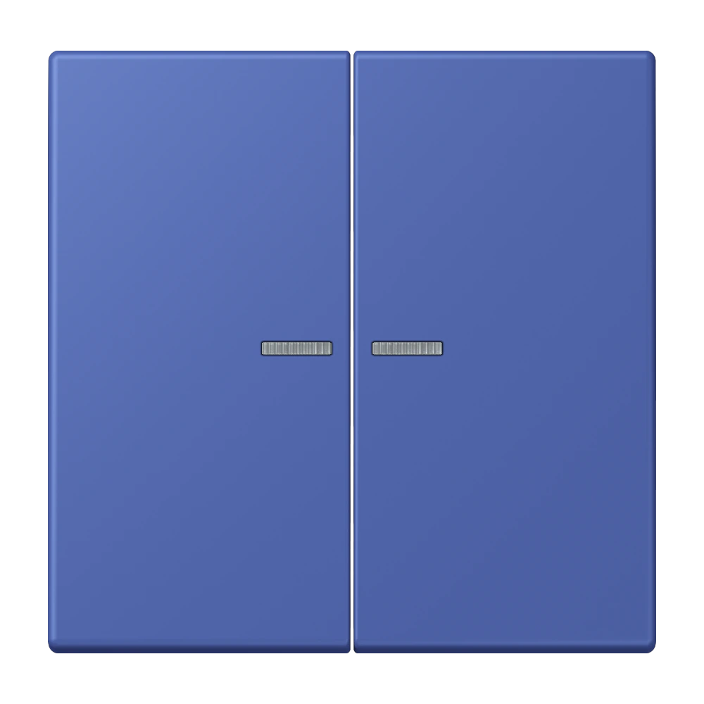 Rocker with lens for KNX push-button 2-gang — JUNG LS 990 Le Corbusier, Bleu Outremer 31, art. LC102KO5206