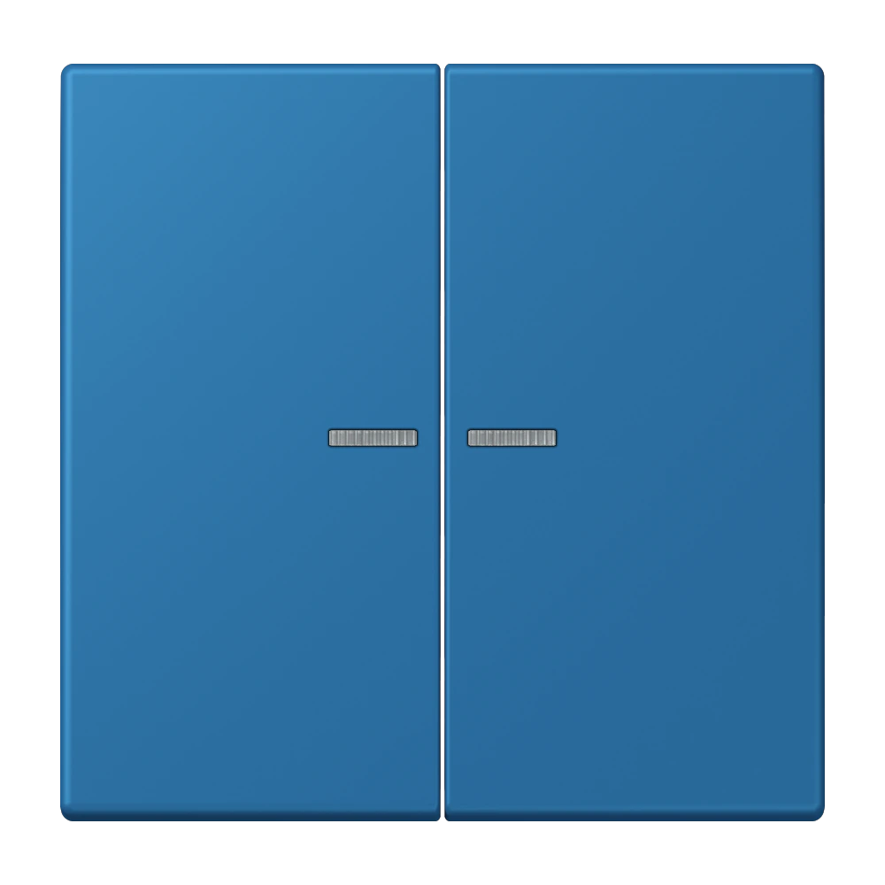Rocker with lens for KNX push-button 2-gang — JUNG LS 990 Le Corbusier, Bleu Céruléen 31, art. LC102KO5211