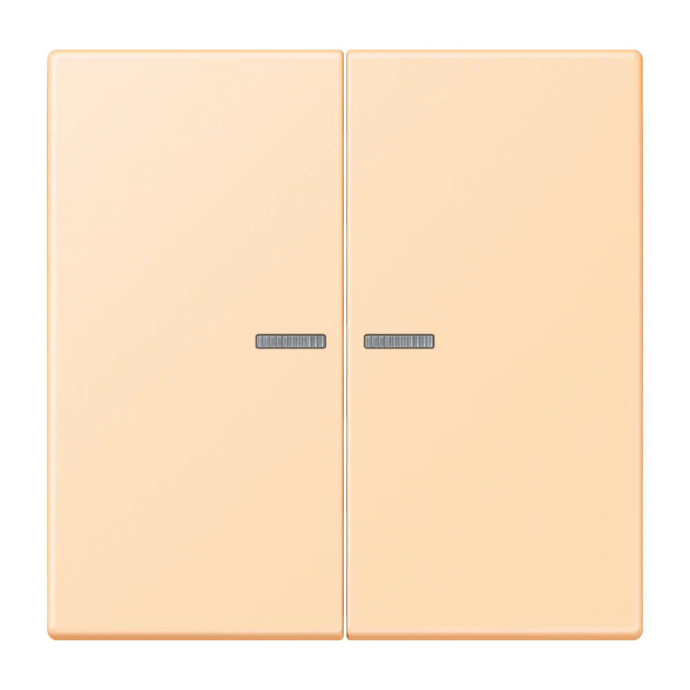 Rocker with lens for KNX push-button 2-gang — JUNG LS 990 Le Corbusier, le corbusier 223, art. LC102KO5223