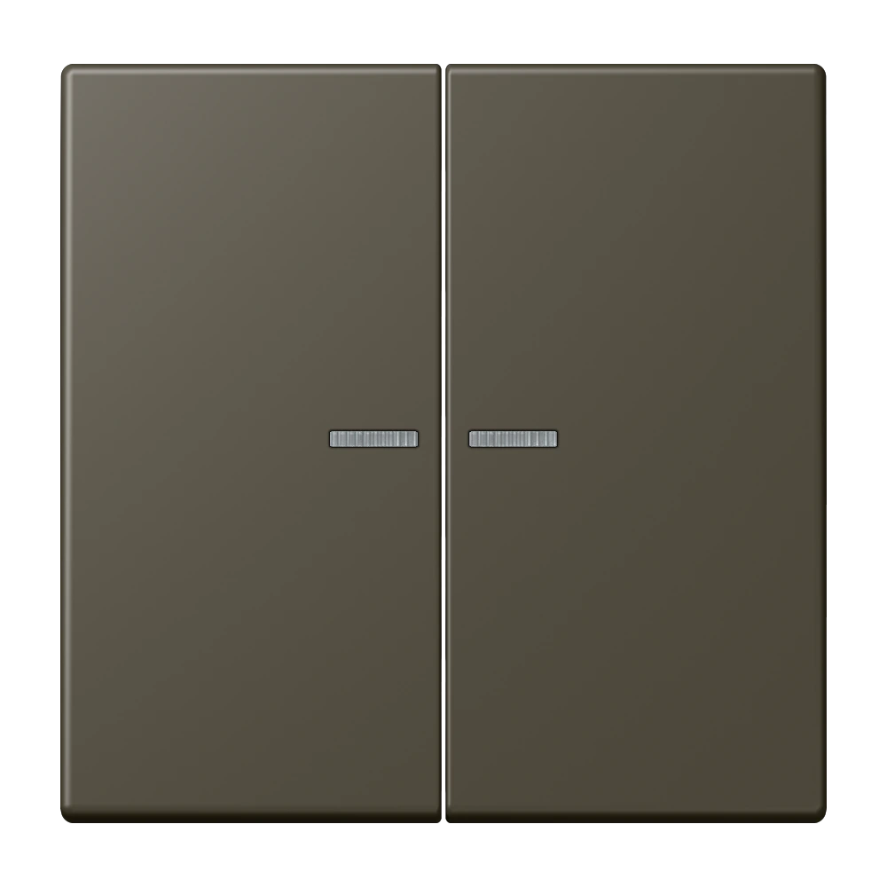 Rocker with lens for KNX push-button 2-gang — JUNG LS 990 Le Corbusier, le corbusier 241, art. LC102KO5241