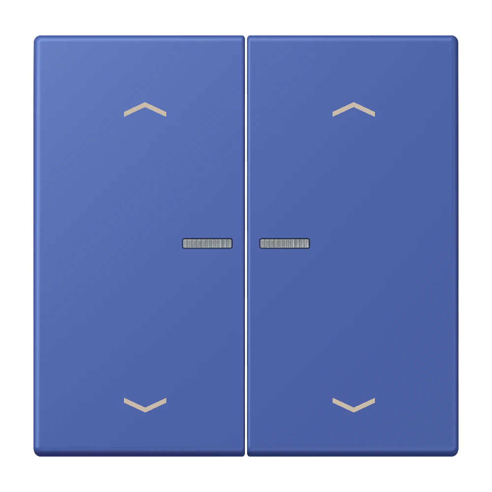 Клавиша с окошком и с символами «стрелки» — JUNG LS 990 Le Corbusier, Bleu Outremer 31, арт. LC102KO5P206