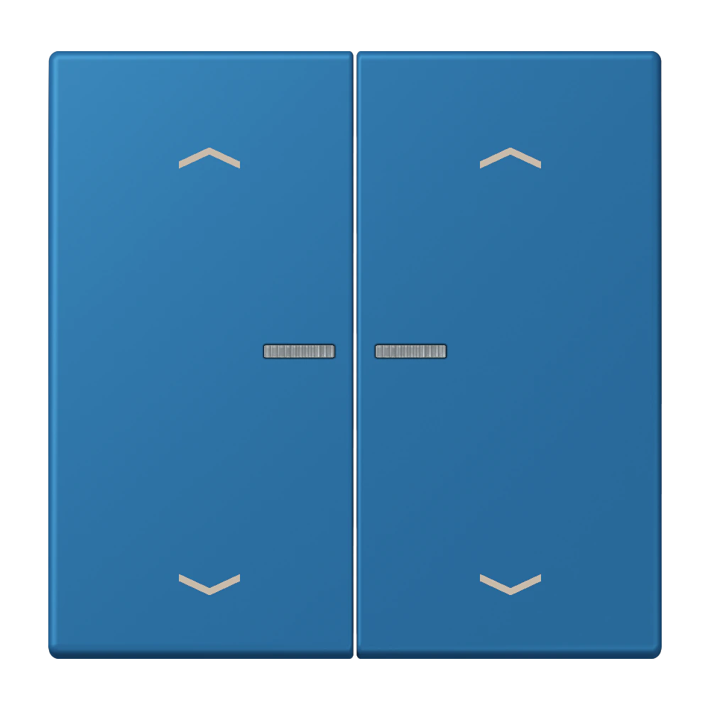 Клавиша с окошком и с символами «стрелки» — JUNG LS 990 Le Corbusier, Bleu Céruléen 31, арт. LC102KO5P211