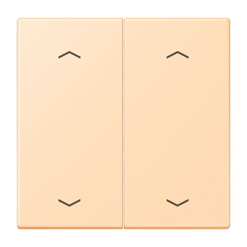 Rocker with arrow symbols for KNX push-button 2-gang — JUNG LS 990 Le Corbusier, le corbusier 223, art. LC102P223