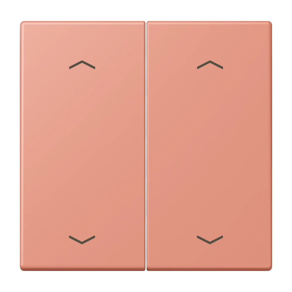 Rocker with arrow symbols for KNX push-button 2-gang — JUNG LS 990 Le Corbusier, le corbusier 233, art. LC102P233