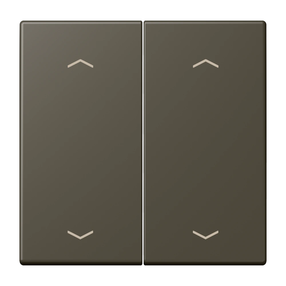 Rocker with arrow symbols for KNX push-button 2-gang — JUNG LS 990 Le Corbusier, le corbusier 241, art. LC102P241