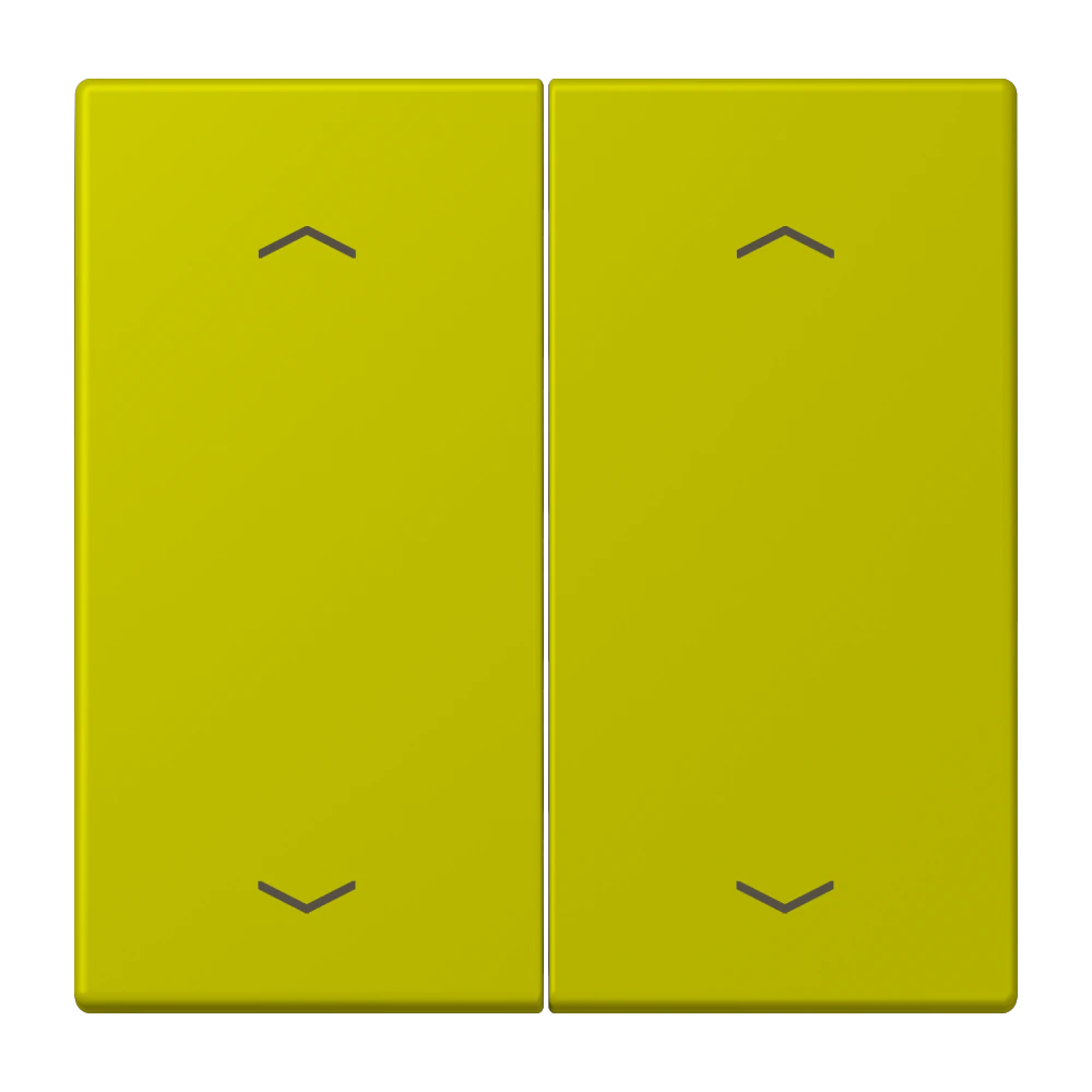 Rocker with arrow symbols for KNX push-button 2-gang — JUNG LS 990 Le Corbusier, le corbusier 249, art. LC102P249