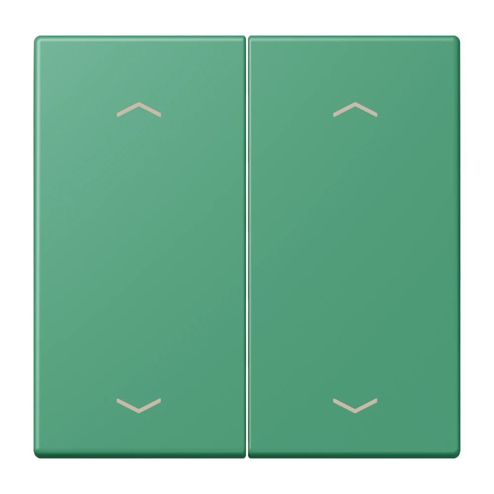 Rocker with arrow symbols for KNX push-button 2-gang — JUNG LS 990 Le Corbusier, le corbusier 250, art. LC102P250