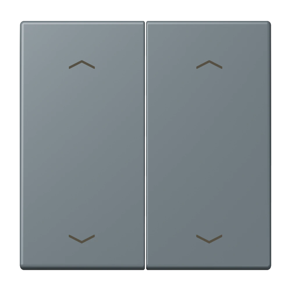 Rocker with arrow symbols for KNX push-button 2-gang — JUNG LS 990 Le Corbusier, le corbusier 251, art. LC102P251