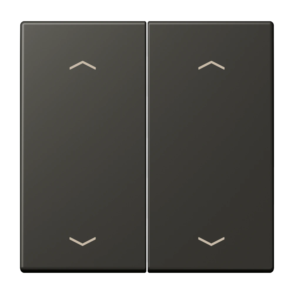 Rocker with arrow symbols for KNX push-button 2-gang — JUNG LS 990 Le Corbusier, le corbusier 259, art. LC102P259