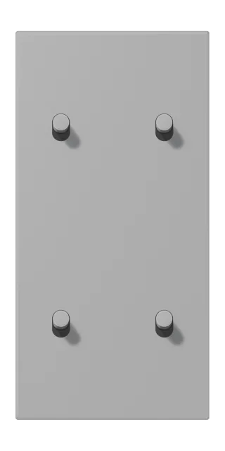 Centre plate with toggle lever "cylinder"