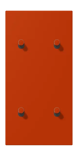 Centre plate with toggle lever "cylinder"