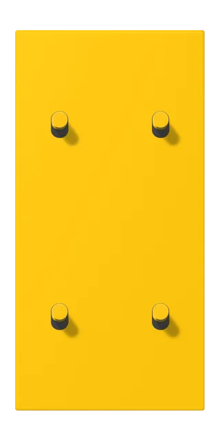 Centre plate with toggle lever "cylinder"