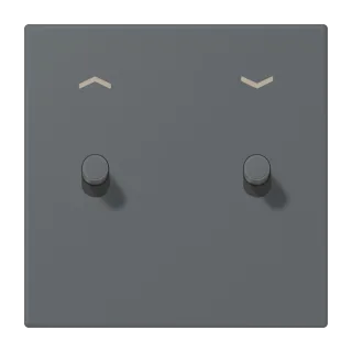 Centre plate with toggle lever "cylinder"