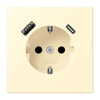 SCHUKO-розетка · защита от детей · пружинные зажимы · USB-зарядка