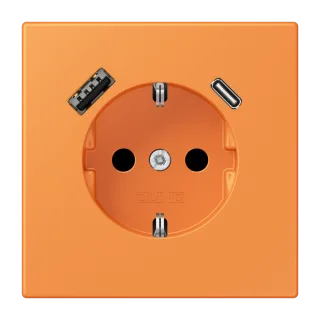SCHUKO-розетка · защита от детей · пружинные зажимы · USB-зарядка