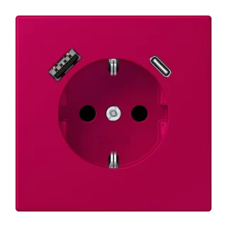 SCHUKO-розетка · защита от детей · пружинные зажимы · USB-зарядка