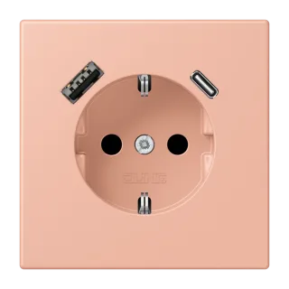SCHUKO-розетка · защита от детей · пружинные зажимы · USB-зарядка