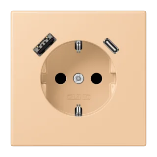 SCHUKO-розетка · защита от детей · пружинные зажимы · USB-зарядка