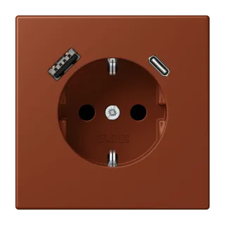 SCHUKO-розетка · защита от детей · пружинные зажимы · USB-зарядка